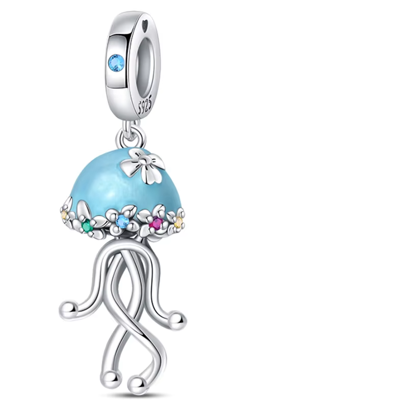 Berloque em Prata - Água-Viva