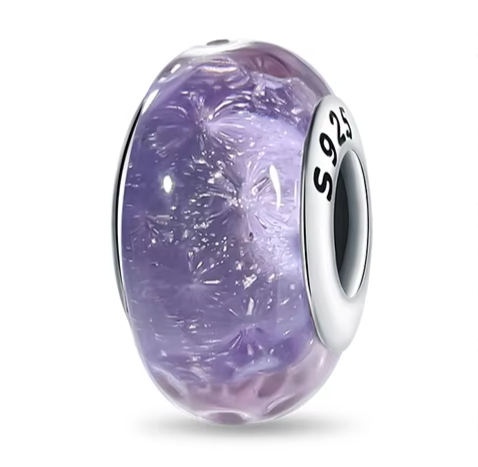 Separador de Berloque My Life em Prata - Roxo