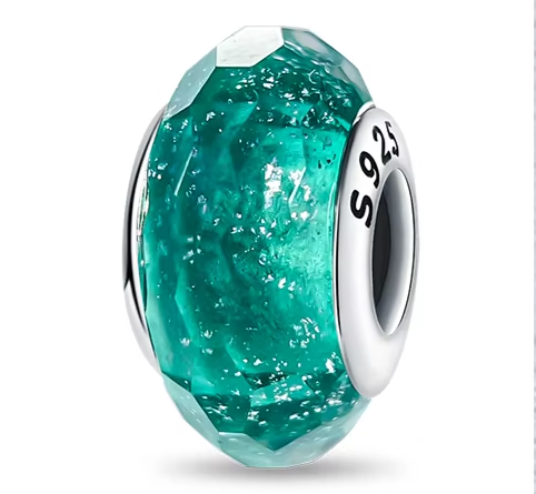 Separador de Berloques My Life em Prata - Verde Água