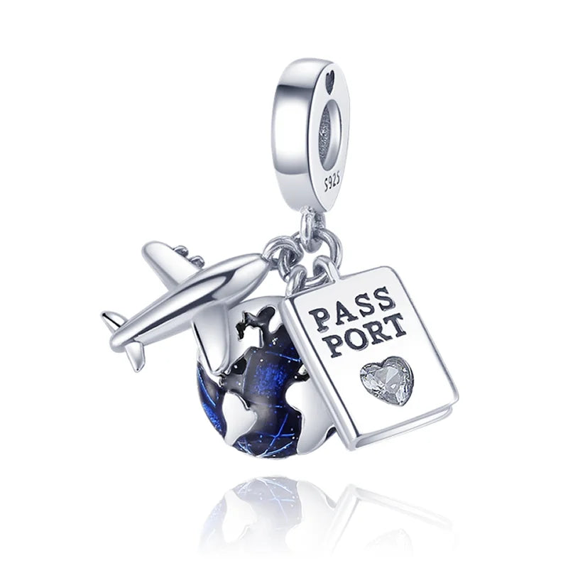 Berloque em Prata - Charm My Life - Passaporte
