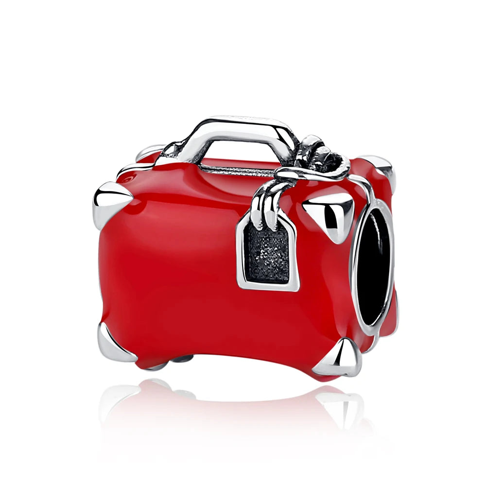 O Berloque em Prata 925 - Mala Vermelha