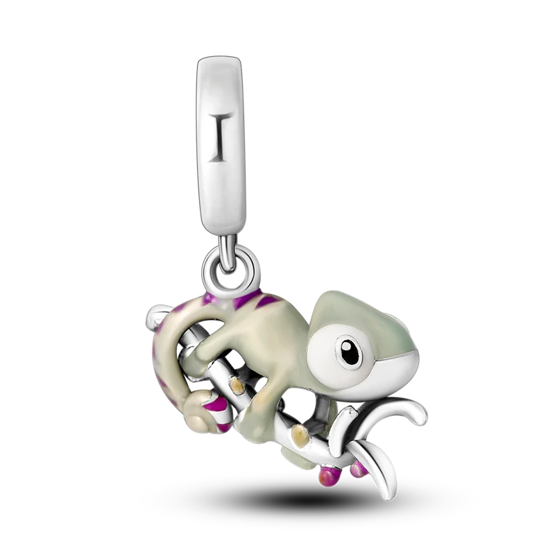 Berloque My Life em Prata - Camaleão