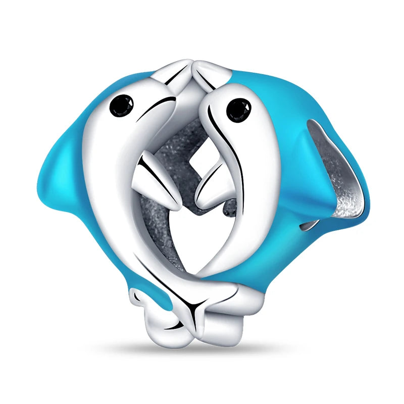 Berloque My Life em Prata 925 - Golfinhos