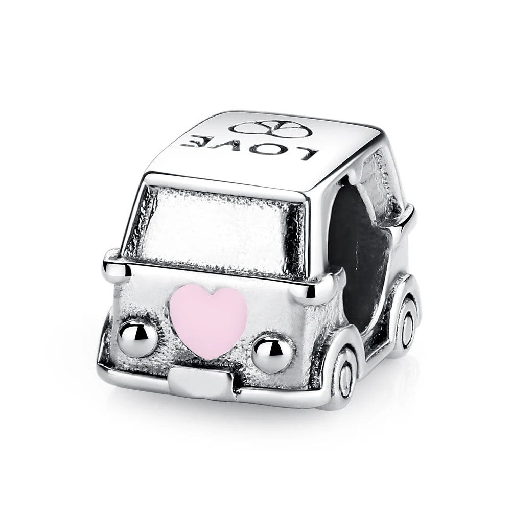 Berloque em Prata - Kombi Love