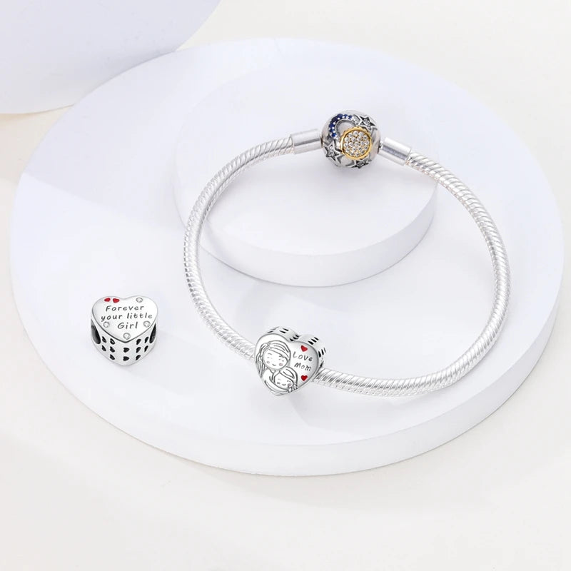 Berloque My Life em Prata 925 - Love Mom