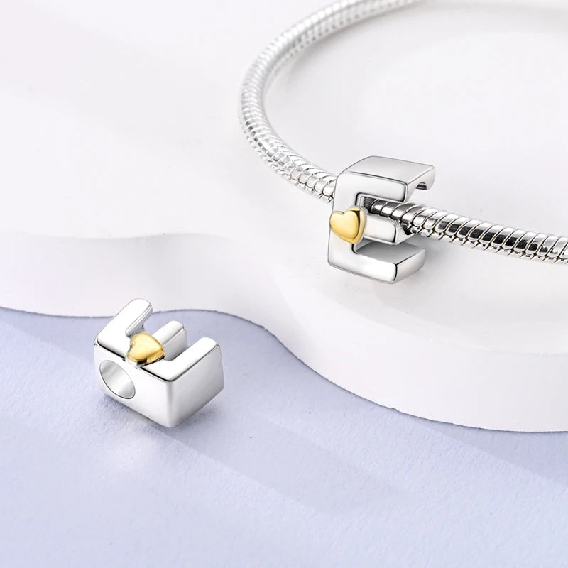 Berloque em Prata 925 - Charm My Life - Letras do Alfabeto