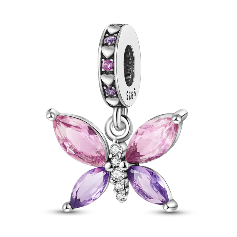 Berloque My Life em Prata - Borboleta de Pedras