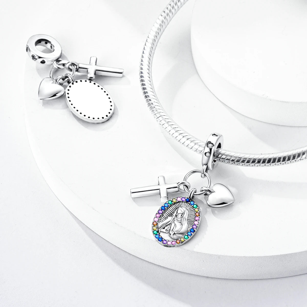 Berloque em Prata 925 - Nossa Senhora
