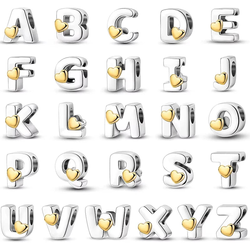 Berloque em Prata 925 - Charm My Life - Letras do Alfabeto