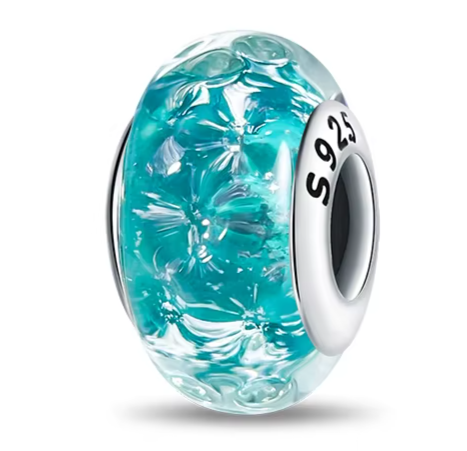 Separador de Berloques em Prata - Azul