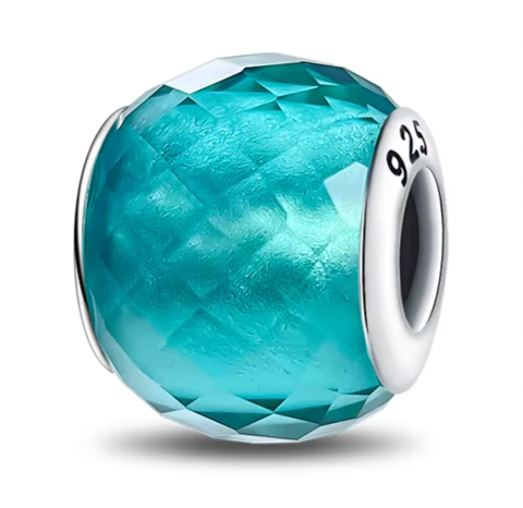 Separador de Berloques em Prata - Azul