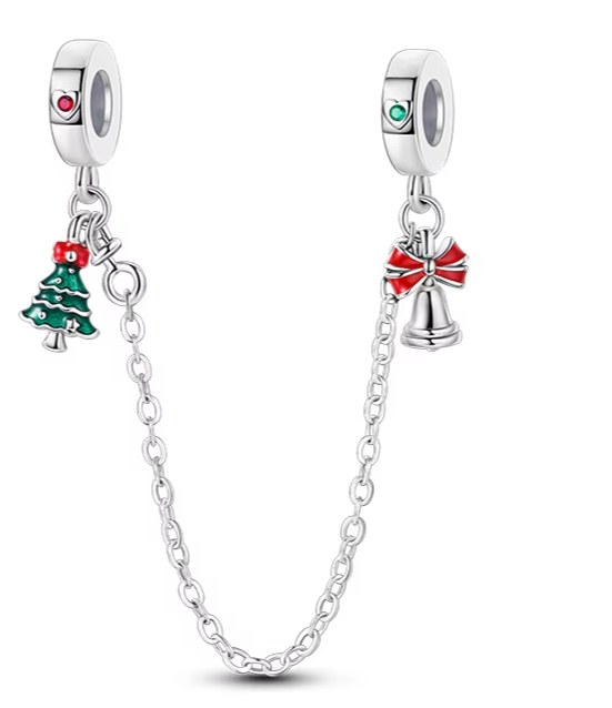 Corrente de Segurança para Berloques - Árvore de Natal e Sino