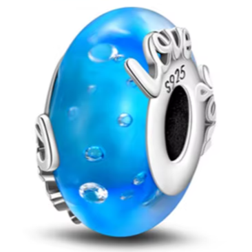 Separador de Berloques em Prata - Azul Love