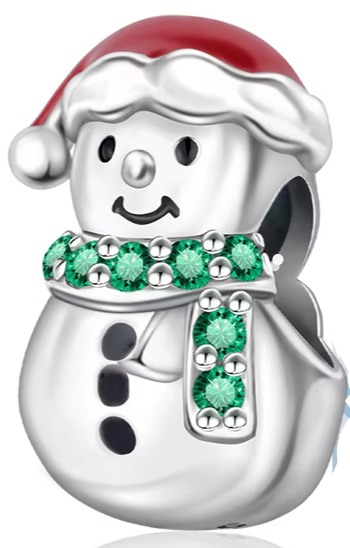 Berloque My Life em Prata - Boneco de Neve
