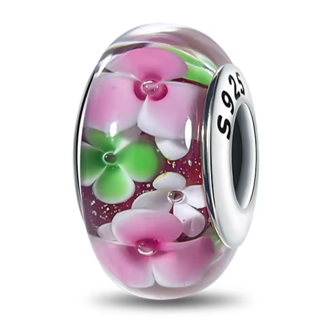 Separador de Berloques em Prata 925 - Florido