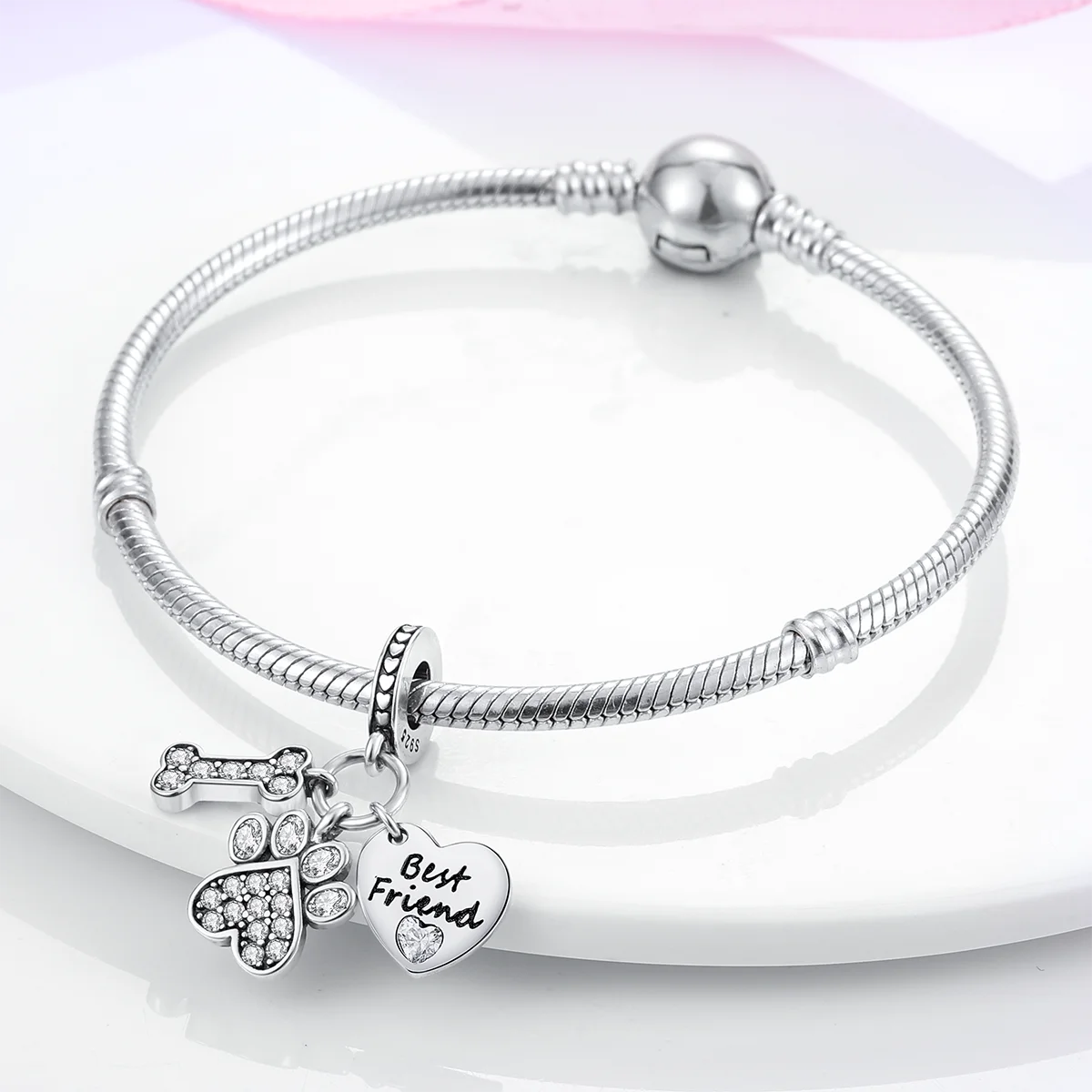 Berloque em Prata 925 - Pet My Best Friend
