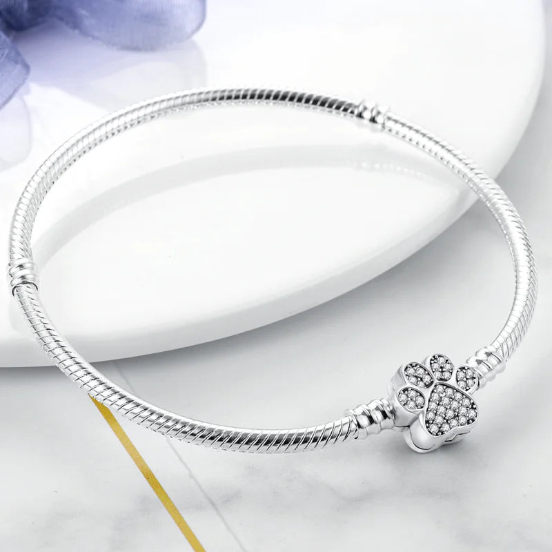 Bracelete para Berloques My Life em Prata com Patinha