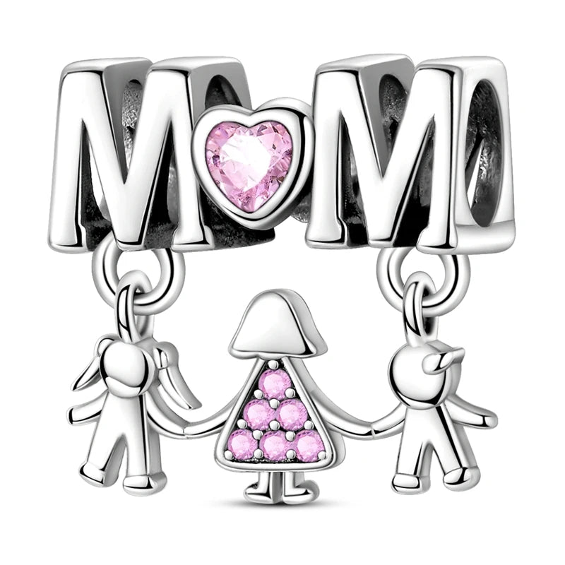 Berloque My Life em Prata - Mom
