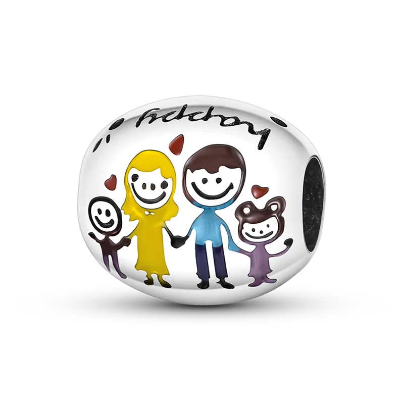 Berloque em Prata 925 - Happy Family