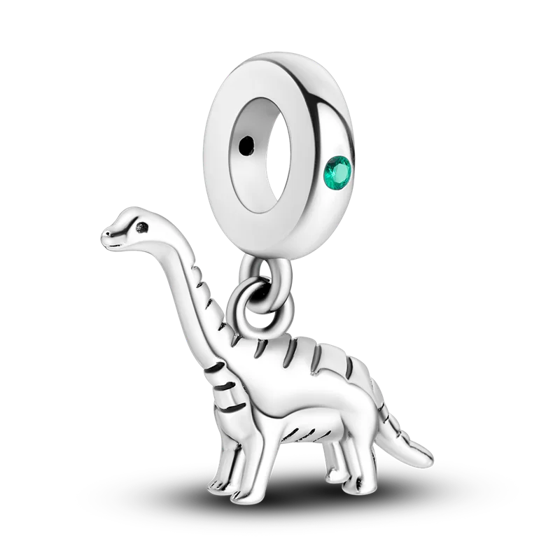 Berloque My Life  em Prata - Dinossauro
