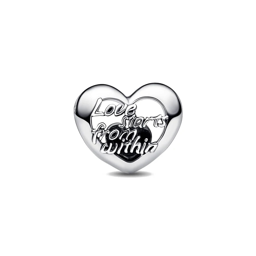 Berloque My Life em Prata - Love Starts From Within