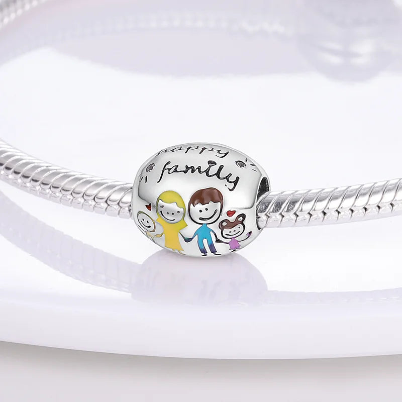Berloque em Prata 925 - Happy Family