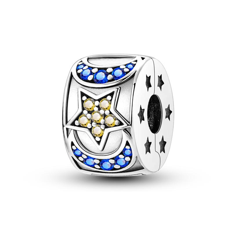 Separador de Berloques My Life em Prata - Sol e Lua com Pedras