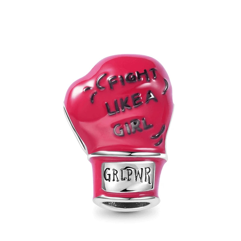 Berloque em Prata 925 - Fight Like a Girl