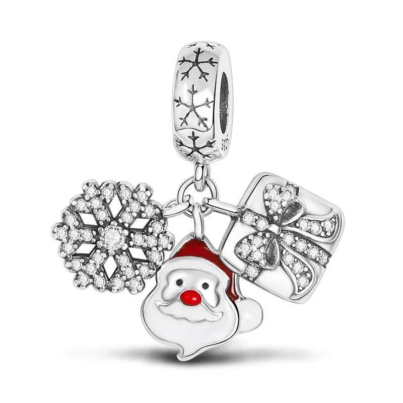 Berloque My Life em Prata 925 - Papai Noel com Presente