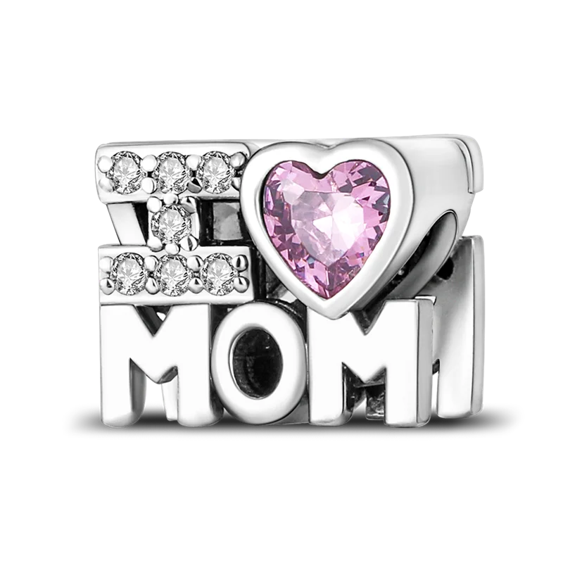 Berloque em Prata 925 - I Love Mom