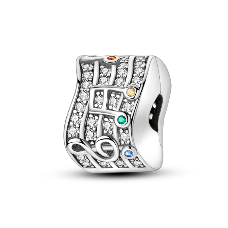 Separador de Berloques em Prata - Notas Musicais