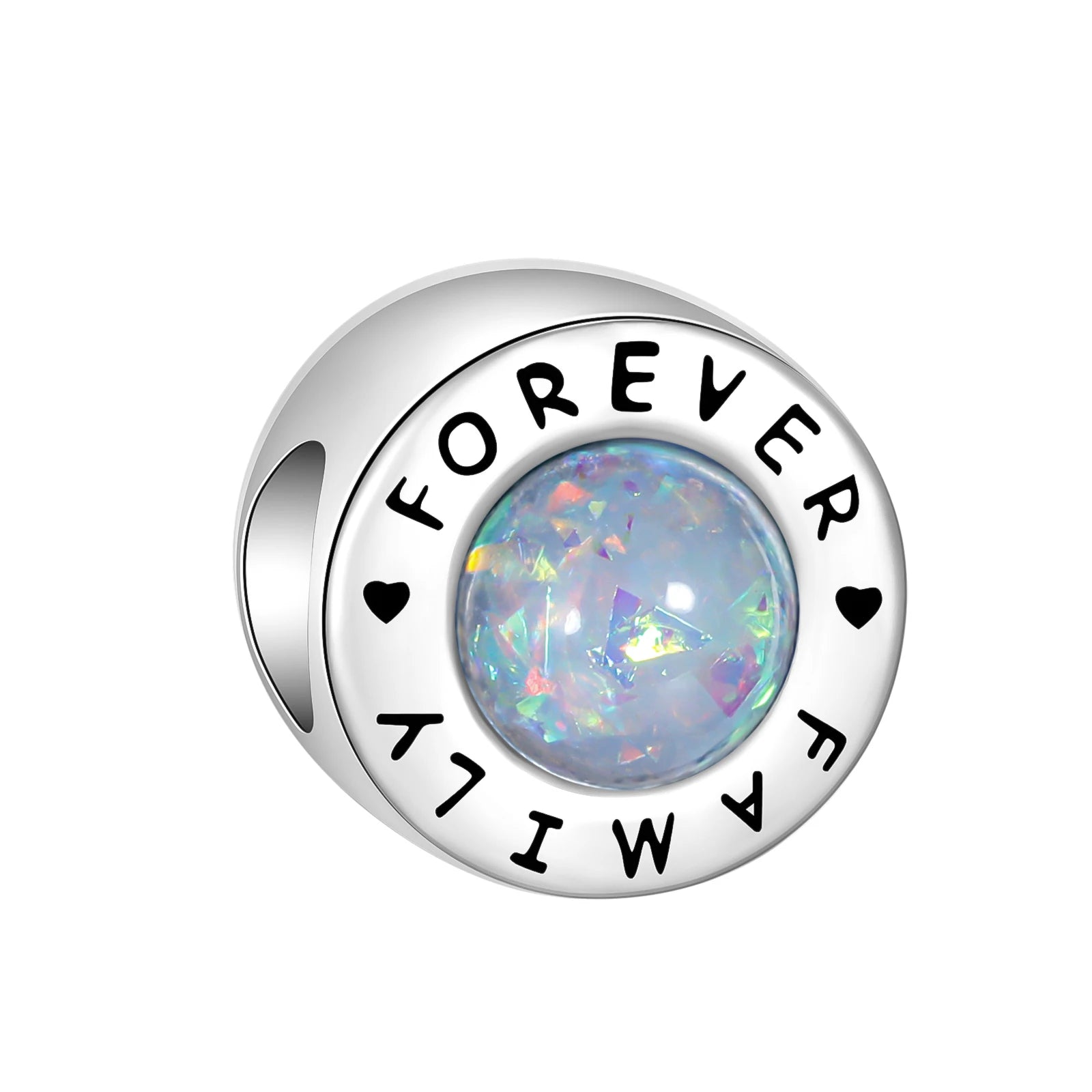 Berloque em Prata - Forever Family