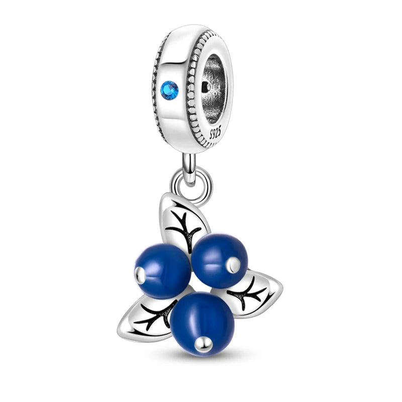 Berloque em Praa 925 - BlueBerry