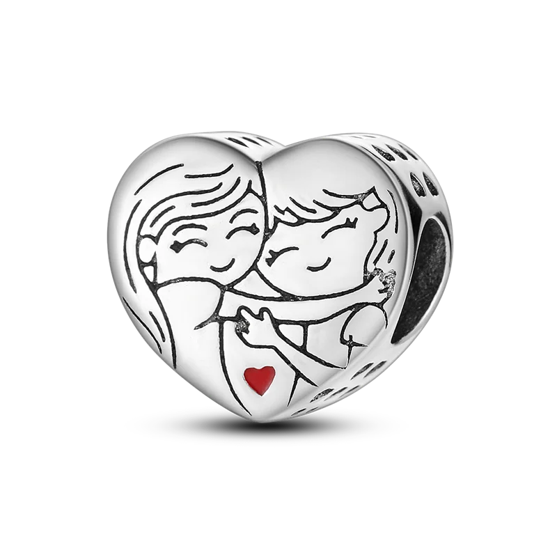 Berloque My Life em Prata - Coração Sister In My Heart