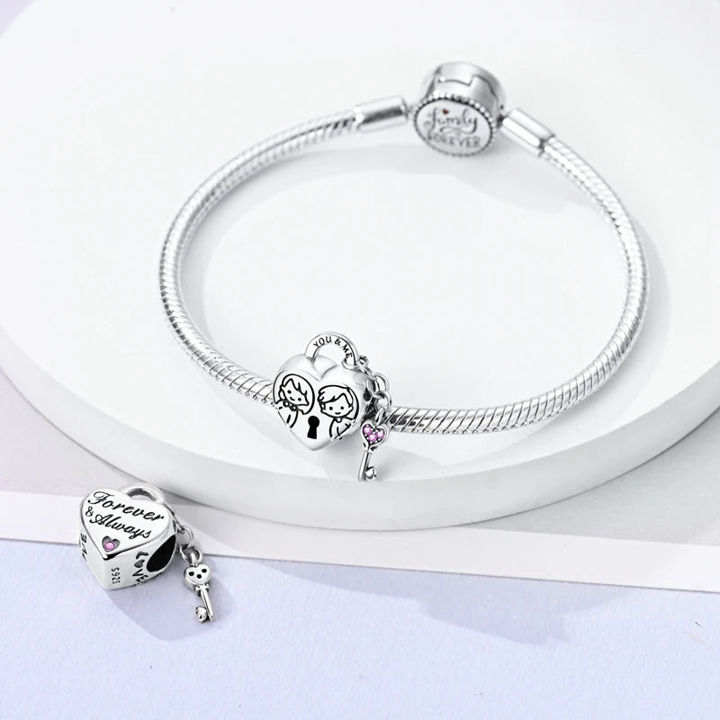 Berloque em Prata 925 - Cadeado You & Me