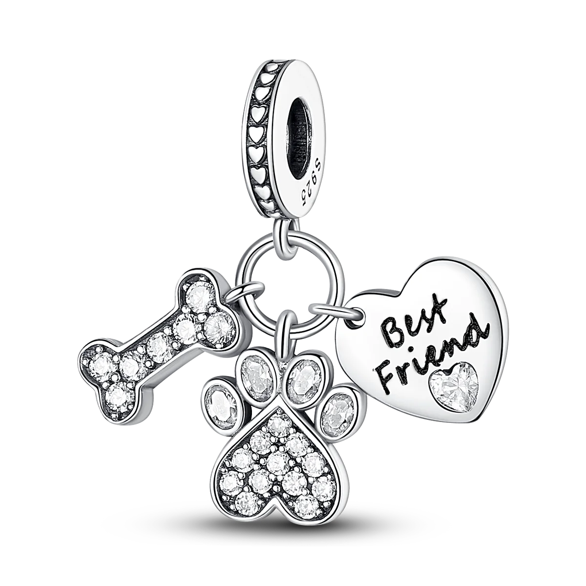 Berloque em Prata 925 - Pet My Best Friend