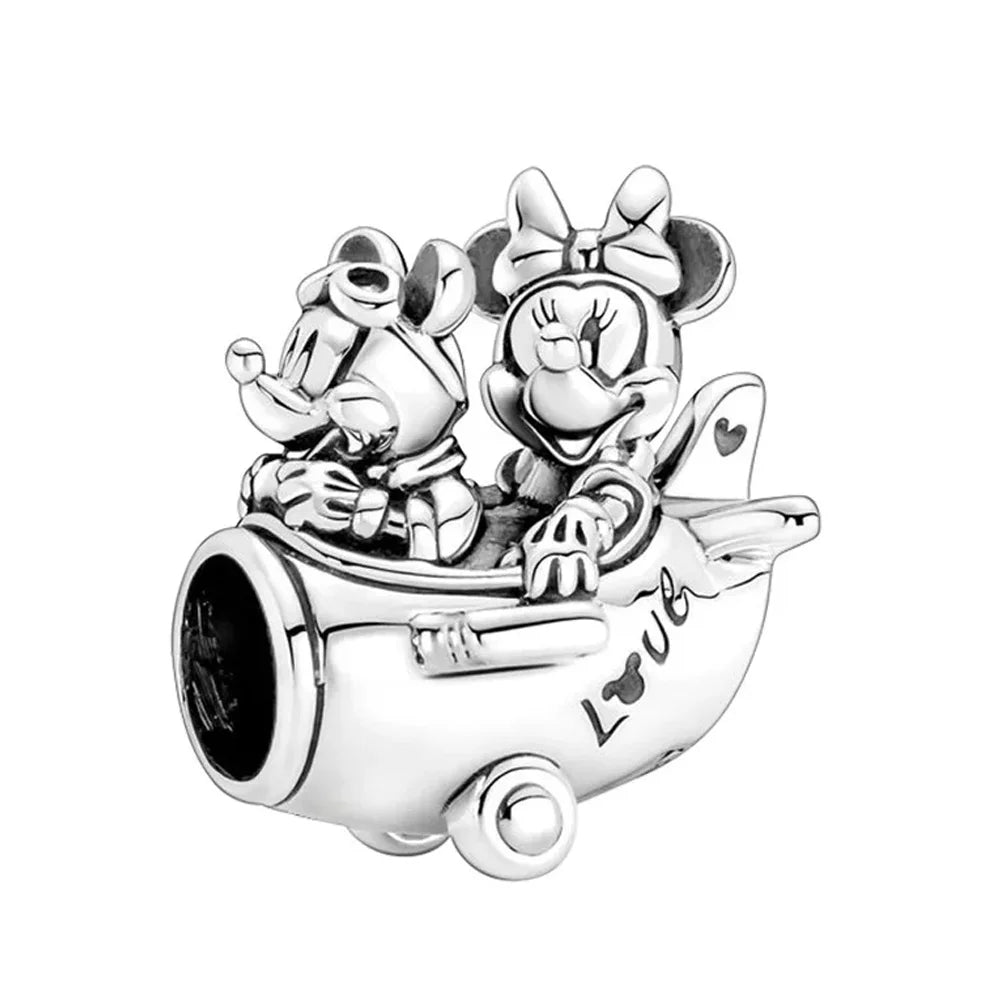 Berloque My Life em Prata - Mickey e Minnie