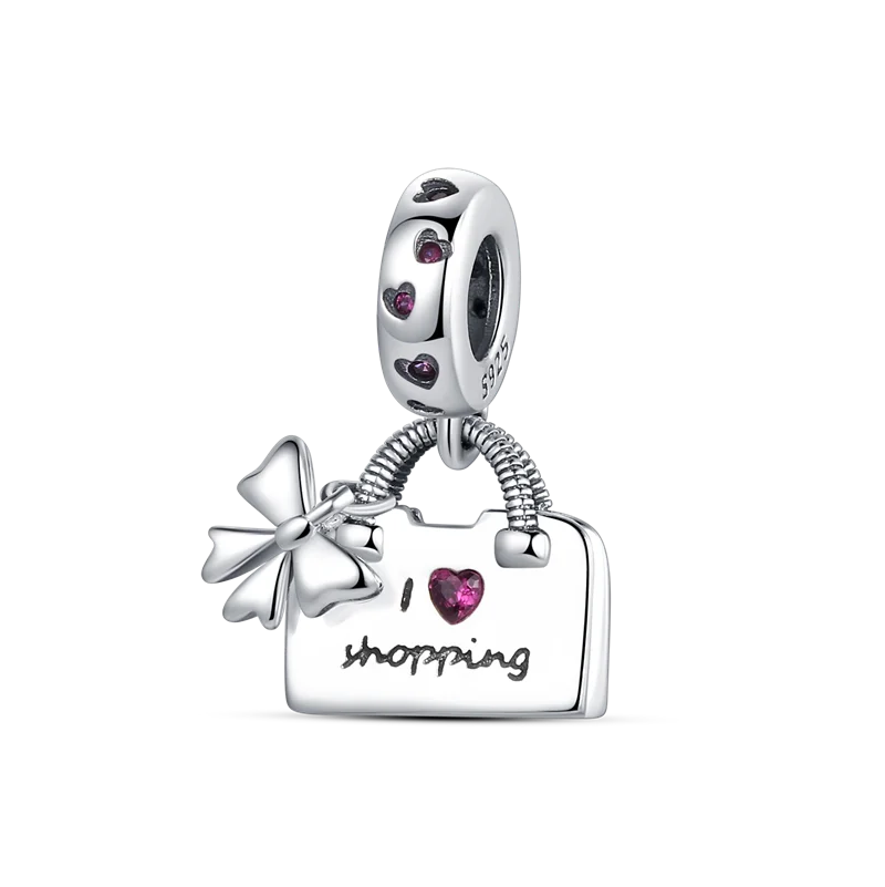 Berloque My Life em Prata - I Love Shopping