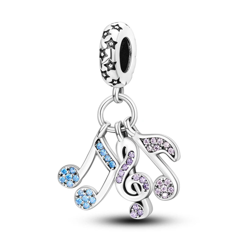 Berloque My Life em Prata 925 - Notas Musicais