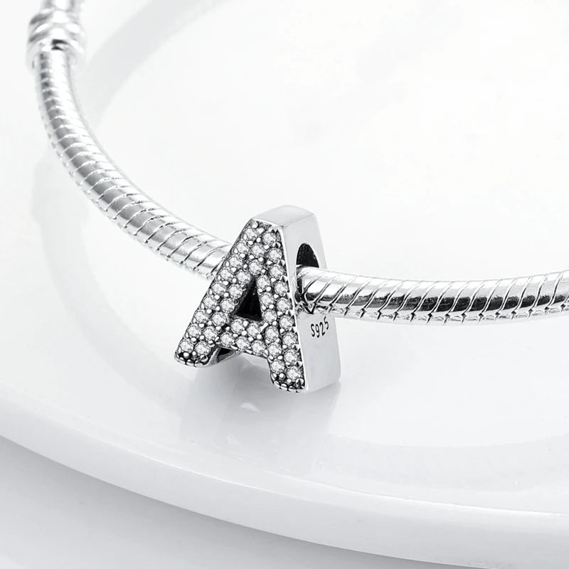 Berloque Letras do Alfabeto com Pedras – Charm My Life