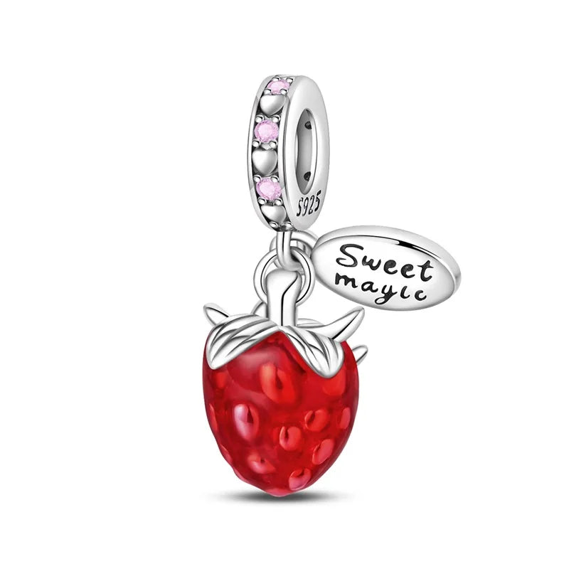 Berloque em Prata 925 - Morango Sweet Magic