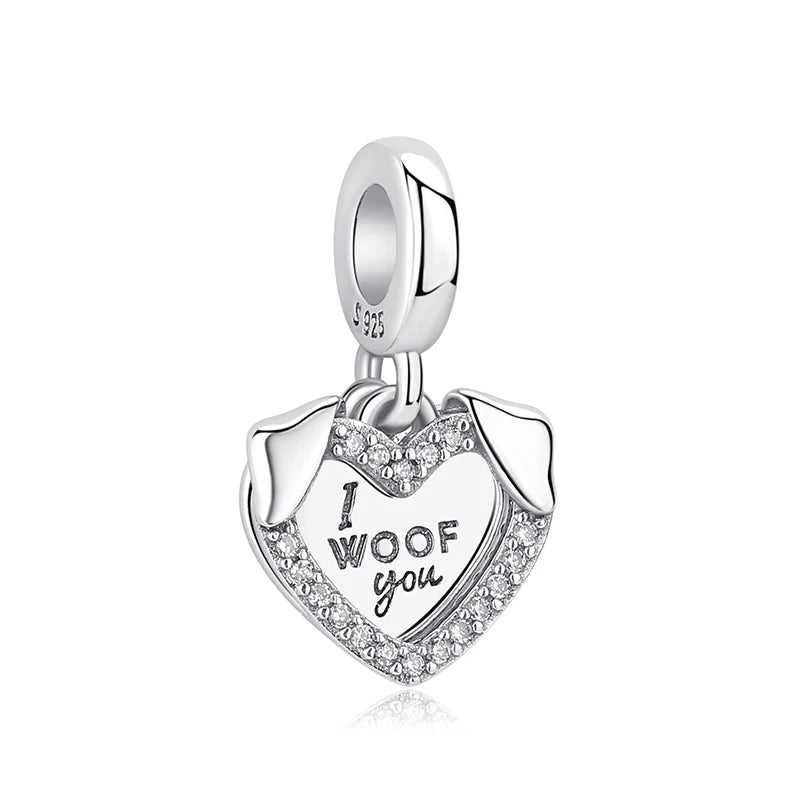 Berloque My Life em Prata 925 -  I Woof You