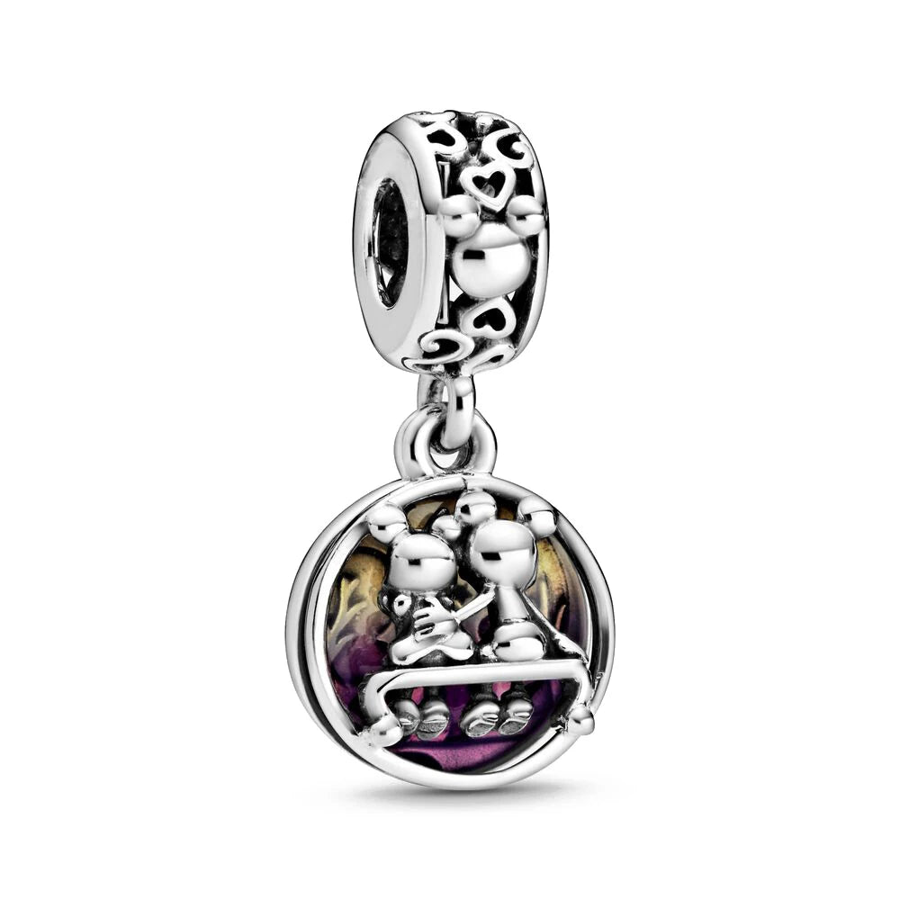 Berloque My Life em Prata 925 - Mickey e Minnie