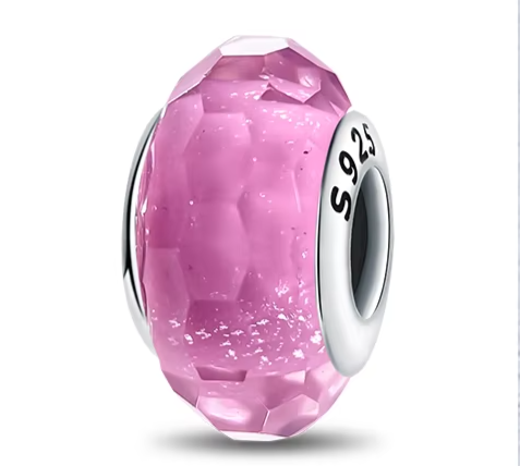 Separador de Berloques em Prata - Rosa